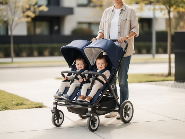 Bugaboo Donkey 5 Geschwisterwagen im urbanen Alltag mit flexiblem Design