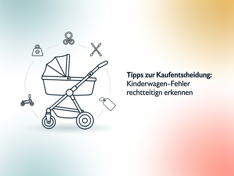 Tipps zur Kaufentscheidung: Kinderwagen-Fehler rechtzeitig erkennen Tipps zur Vermeidung häufiger Kinderwagen Fehler beim Kauf