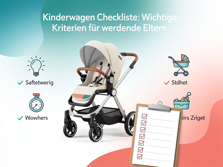 Kinderwagen Checkliste für werdende Eltern mit wichtigen Auswahlkriterien
