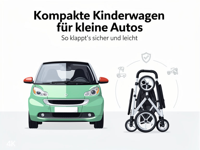 Kompakte Kinderwagen für kleine Autos: So klappt’s sicher und leicht Kompakter Kinderwagen passt perfekt in kleine Autos für einfache Mobilität