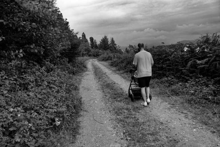 Eltern vergleichen praktische Kinderwagen und Babytragen für den flexiblen Alltag